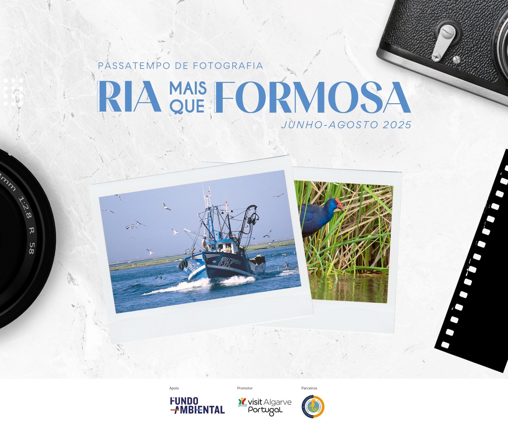 Passatempo de fotografia sobre a Ria Formosa